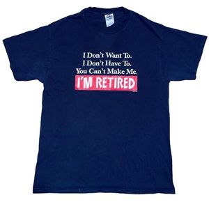 Vintage Funny Novelty Retirement Tshirt T-shirt